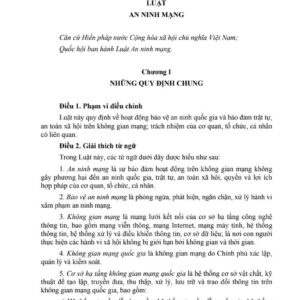 File Sách Luật An Ninh Mạng – 2018 PDF full