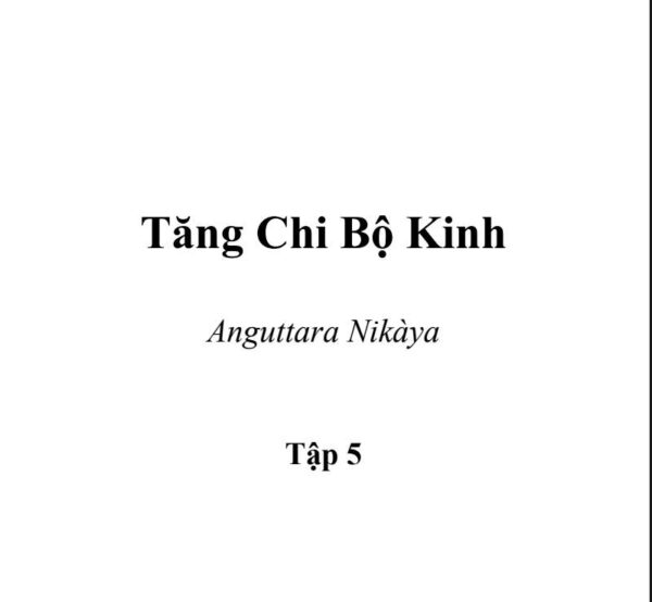 Sách kinh tăng chi bộ - tập 5